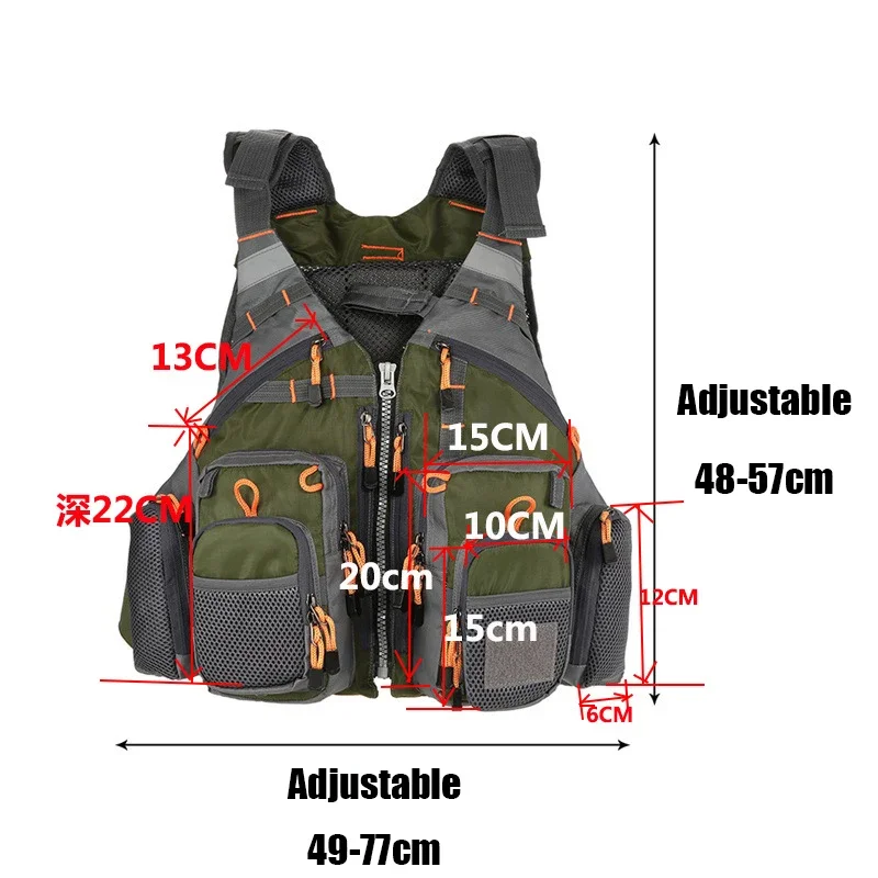 Adjustable Fishing Vest Breath - Fishing Kit Compact review and price