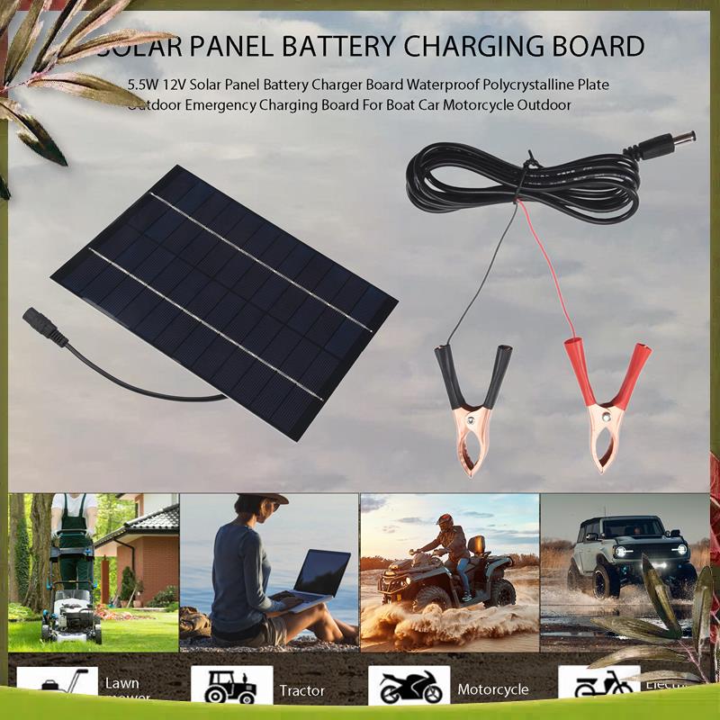 AB98-5.5W 12V Solar Panel Batt - Solar Emergency Charger review and price
