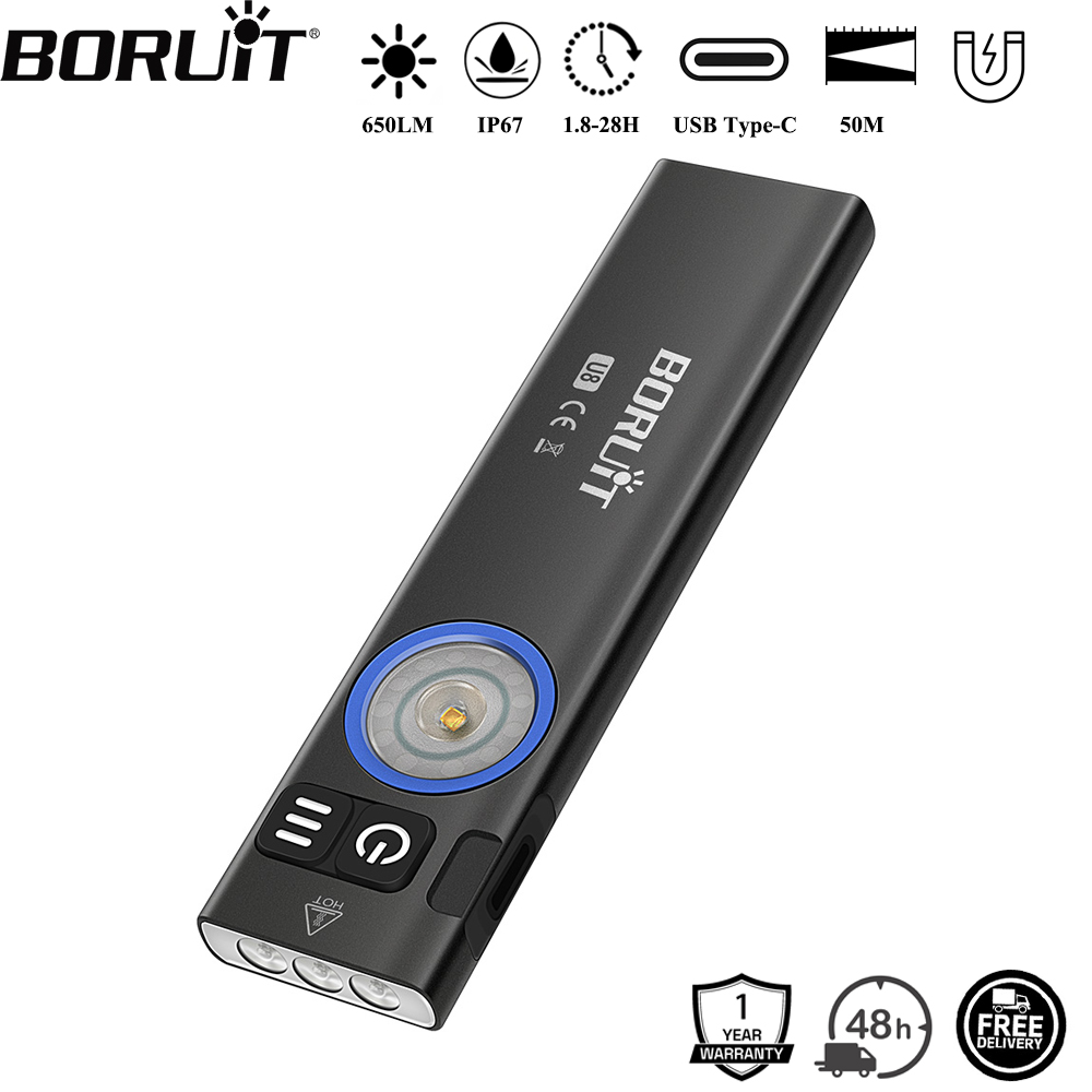 BORUiT U8 650LM EDC LED Flashl - Fishing Kit Compact review and price
