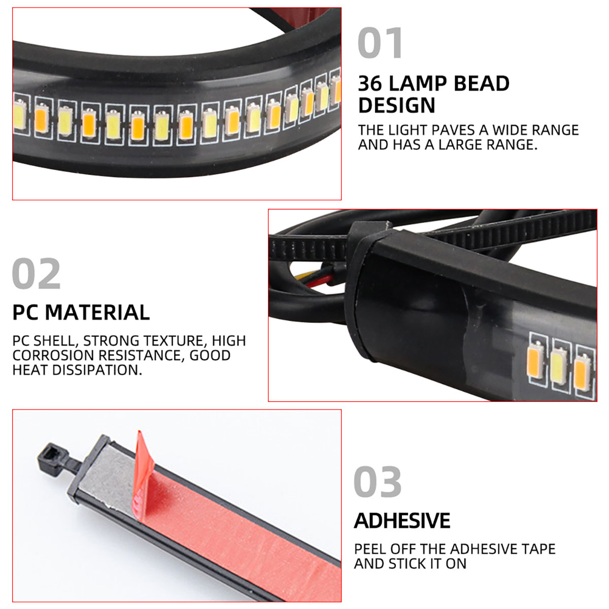 2 Pcs 12V LED Motorcycle Turn  - Sos Light Strobe review and price