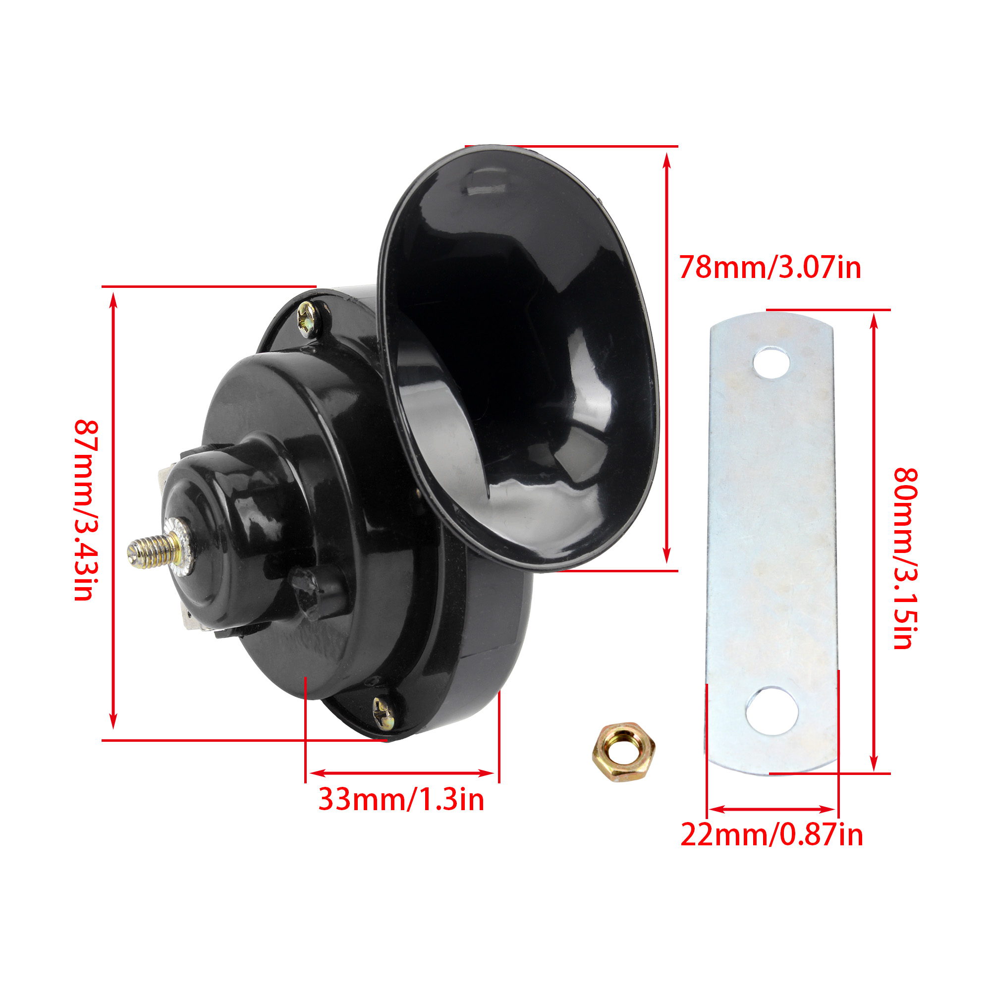 12V 24V Universal Trumpet Horn - Emergency Whistle Loud review and price