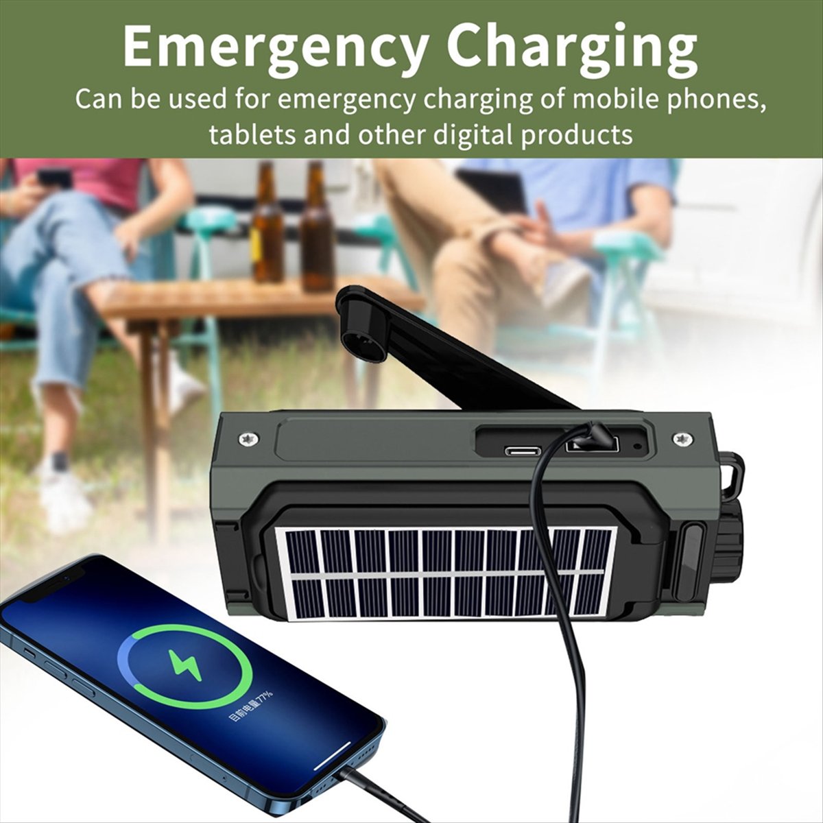 A26Z Portable Solar Radio, Eme - Solar Emergency Charger review and price