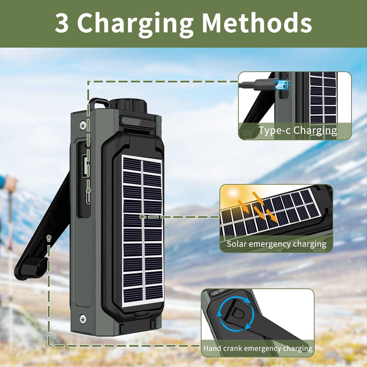 A26Z Portable Solar Radio, Eme - Solar Emergency Charger review and price