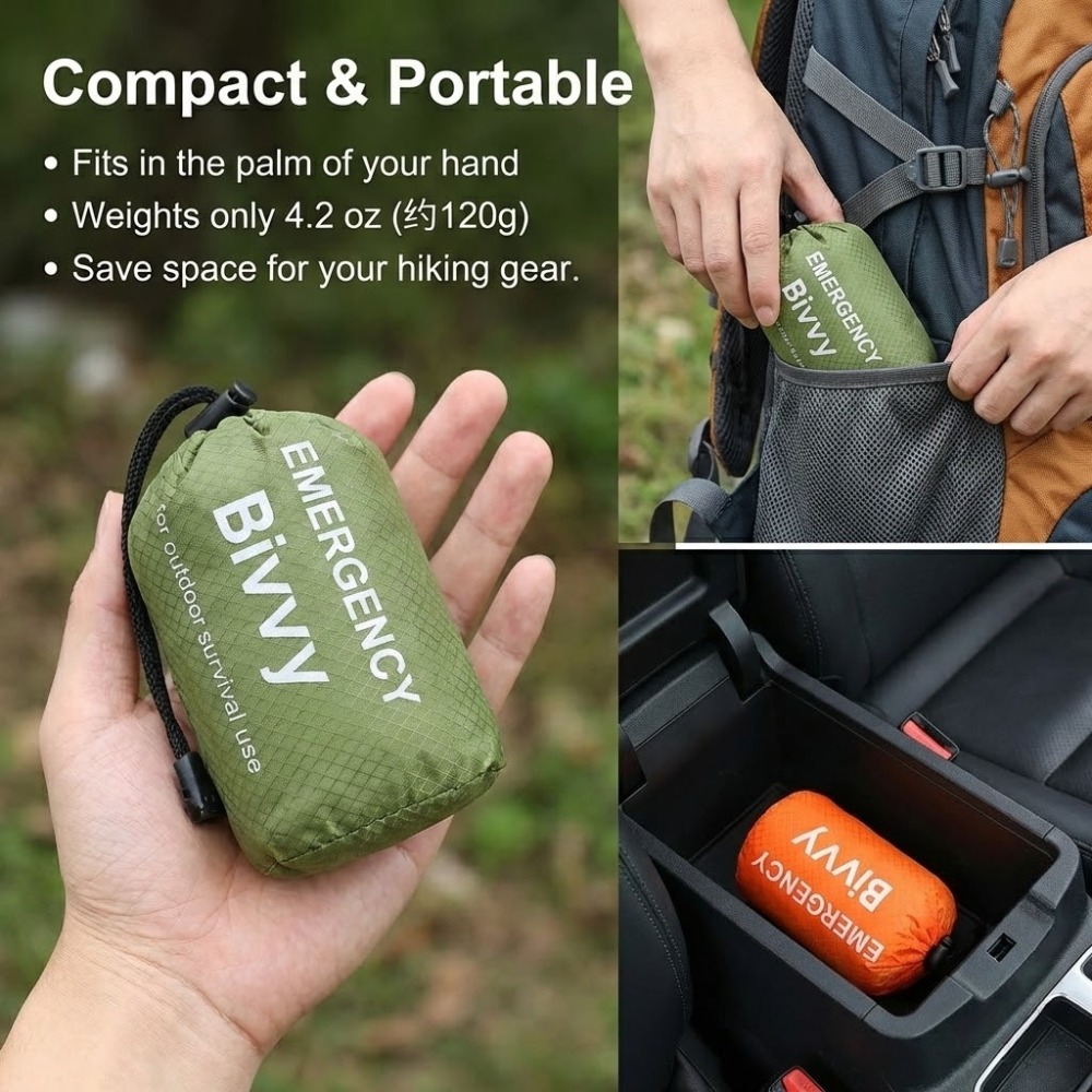 3Pcs Emergency Sleeping Bag Ki - Bivy Bag Emergency review and price
