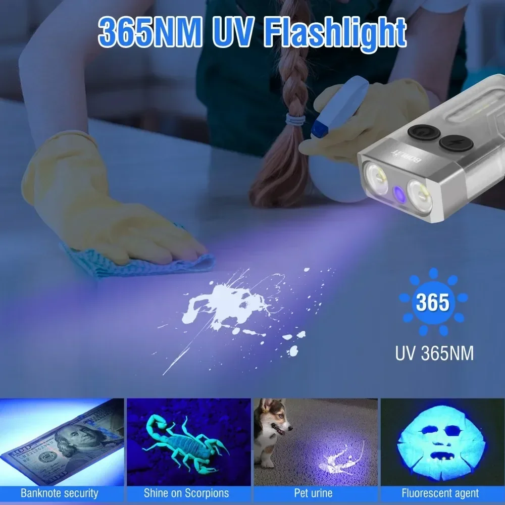 BORUiT V10 Keychain UV LED EDC - Fishing Kit Compact review and price