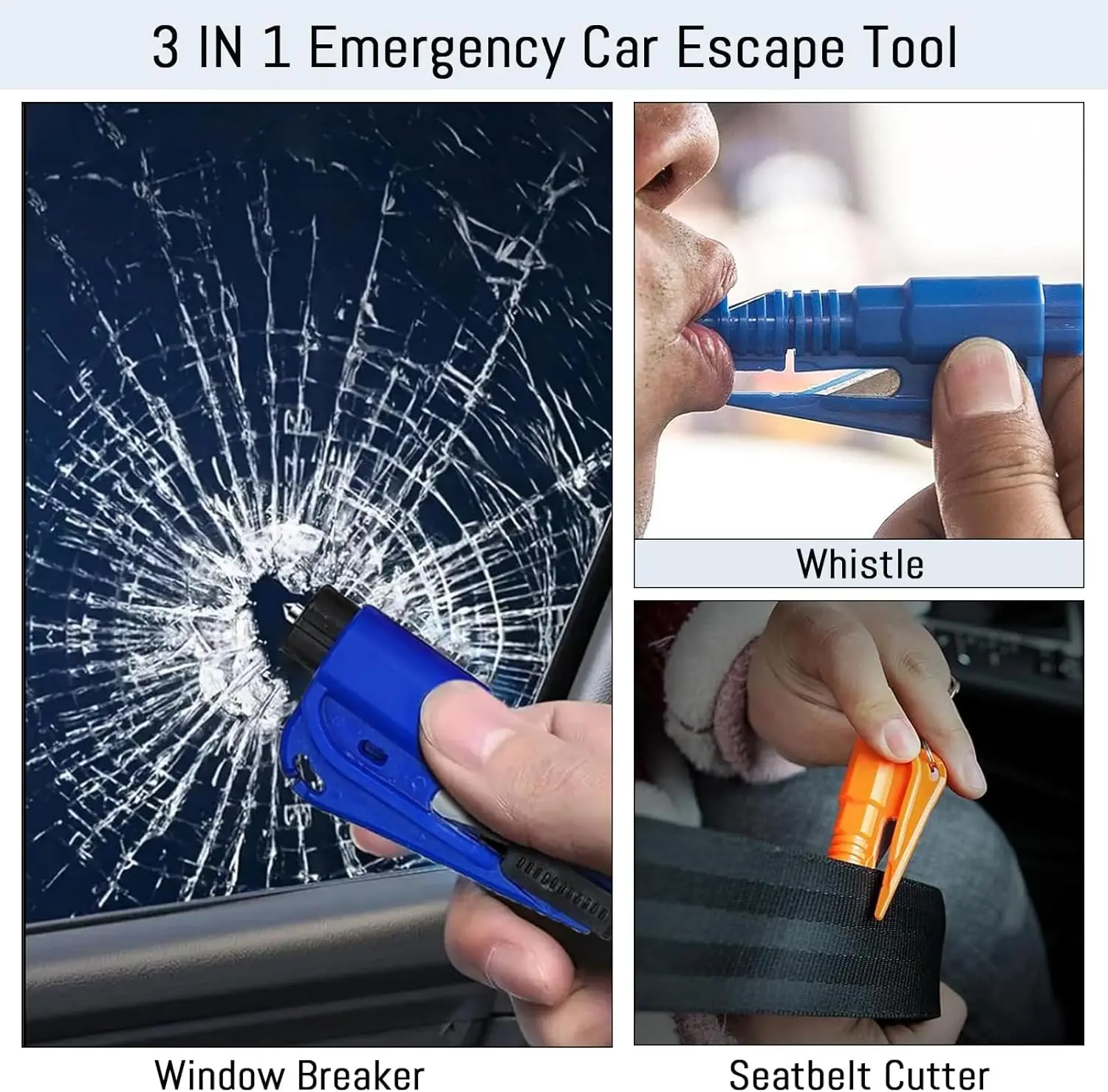 Safety Hammer Car Escape Tool  - Rescue Rope Throw review and price
