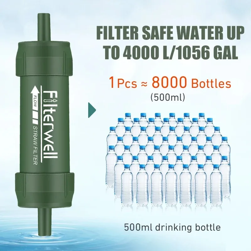 1PC Outdoor Mini Water Filter  - Water Purification Straw review and price