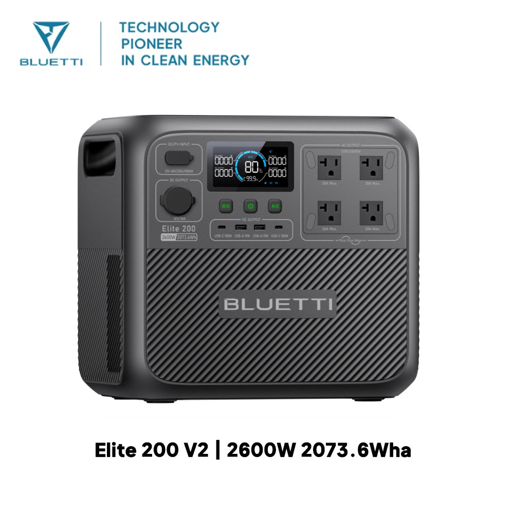 【Renew】BLUETTI Elite 200 V2 Po - Solar Emergency Charger review and price