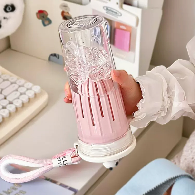 650ml Kawaii Water Bottle With - Water Purification Straw review and price