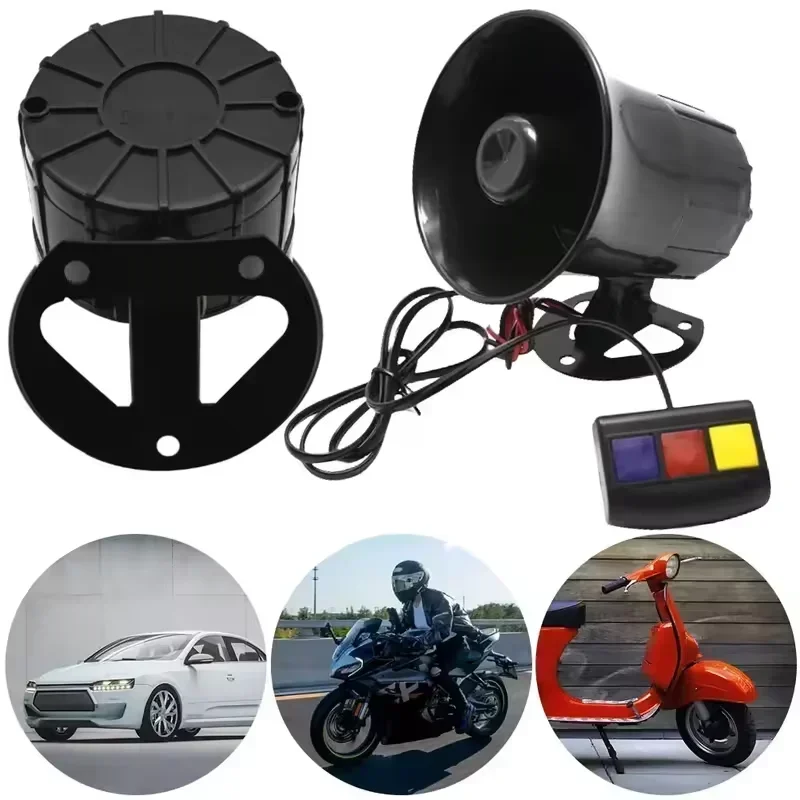12V 3 Tone Sound Loud Car Horn - Emergency Whistle Loud review and price