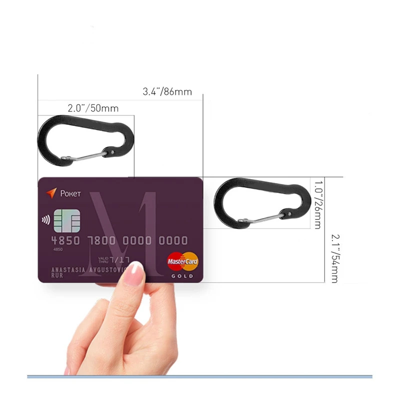 6Pcs Aluminum Alloy Carabiner  - Fishing Kit Compact review and price